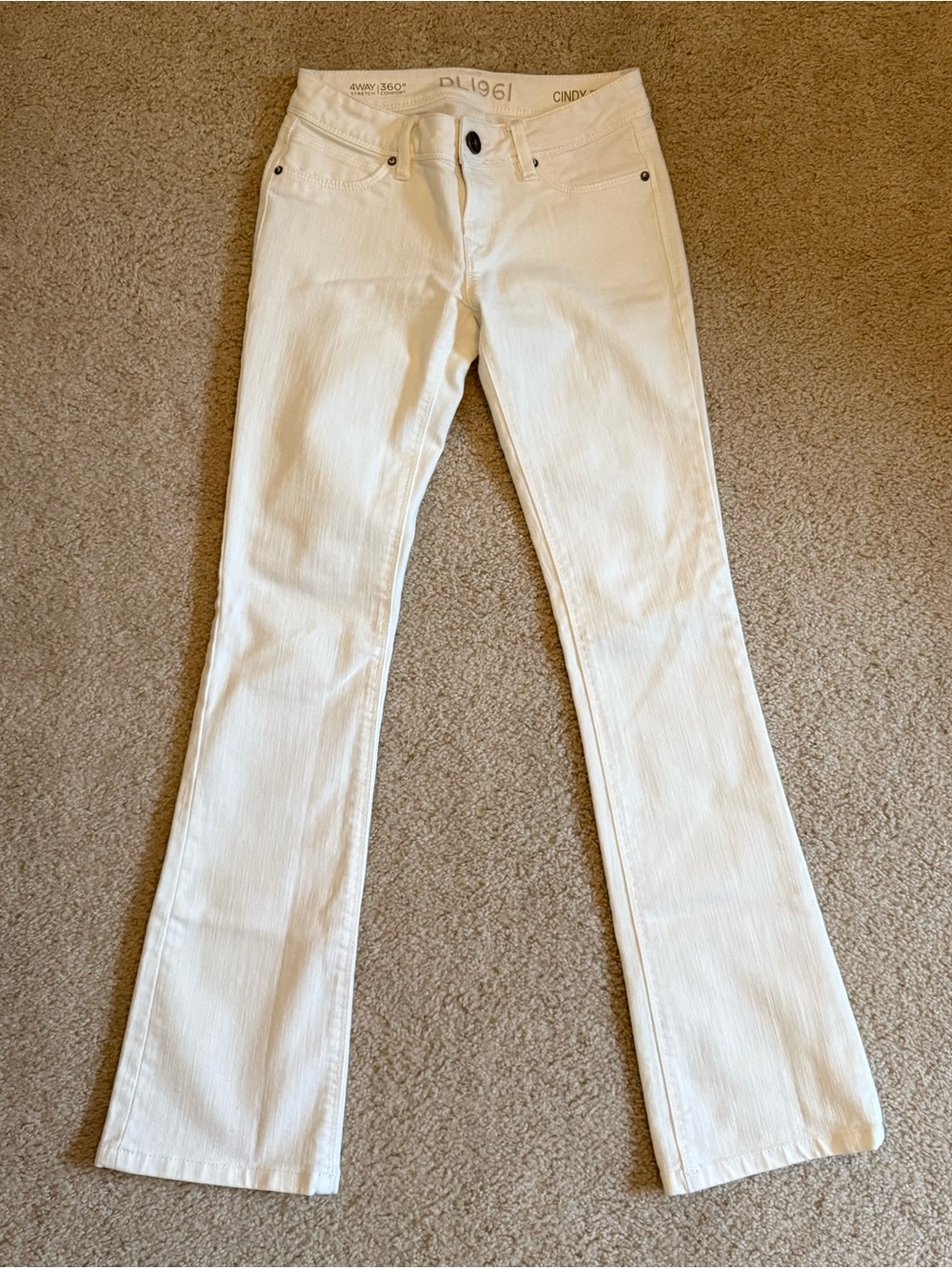 DL1961 White Women's Flare Jeans